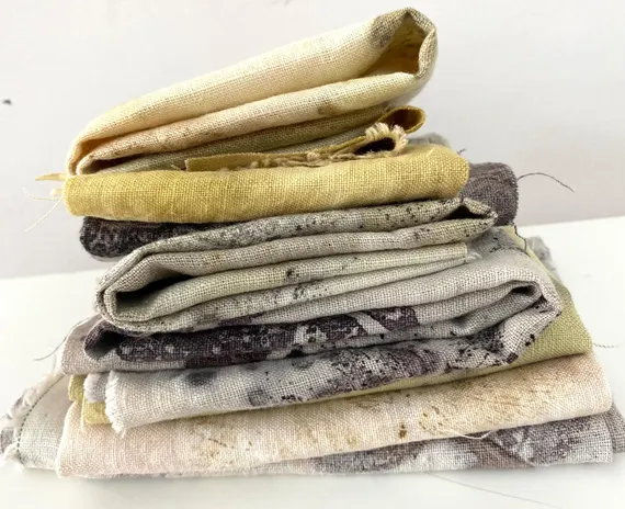 Eco-dyed organic cotton fabrics